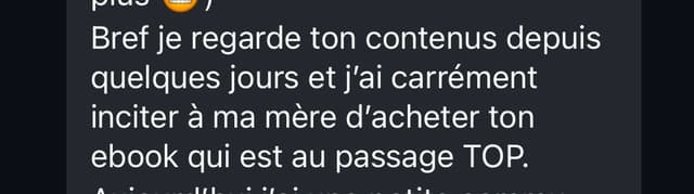 Témoignage client 1